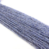 Faceted Tanzanite Seed Beads 2/3/4/5MM High Loose Round