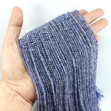 Faceted Tanzanite Seed Beads 2/3/4/5MM High Loose Round