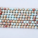6mm Turquoise Stone Round Football Beads for Jewelry Making
