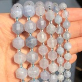Faceted Clear Aquamarines 6-10mm Olive Shape Loose Beads for DIY Jewelry