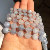 Faceted Clear Aquamarines 6-10mm Olive Shape Loose Beads for DIY Jewelry