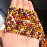 Faceted Mookaite Gem Stone 4mm Loose Beads 15''