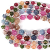 Faceted Tourmaline Stone Spacer Beads 6 8 10mm