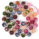 Faceted Tourmaline Stone Spacer Beads 6 8 10mm