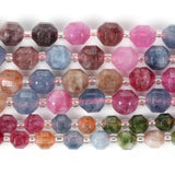 Faceted Tourmaline Stone Spacer Beads 6 8 10mm