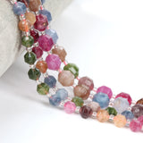 Faceted Tourmaline Stone Spacer Beads 6 8 10mm