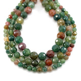 Indian Agate Round Loose Stone Beads Strand 6/8/10MM DIY Jewelry Making