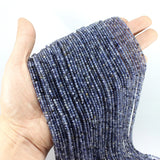 Iolite Faceted Micro Seed Beads 2/3/4MM for Jewelry Making