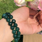 Faceted Dark Green Jades Chalcedony Stone Bead - 4/6/8/10/12MM