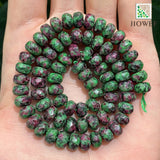 Faceted Epidote Rubys Zoisite Rondelle Spacer Beads 8mm