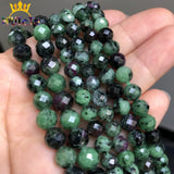 Faceted Epidote Ruby Zoisite Stone Beads 6/8mm