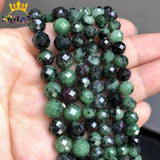 Faceted Epidote Ruby Zoisite Stone Beads 6/8mm