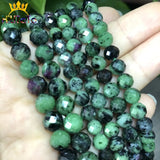 Faceted Epidote Ruby Zoisite Stone Beads 6/8mm