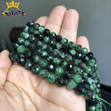 Faceted Epidote Ruby Zoisite Stone Beads 6/8mm
