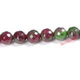 Faceted Epidote Zoisite Stone Beads for Jewelry Making