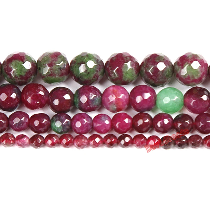 Faceted Epidote Zoisite Stone Beads for Jewelry Making