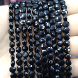 6MM Faceted Flat Agate Round Gemstone Spacer Beads Jewelry Making DIY Bracelet