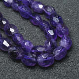 Faceted Freeform Amethysts Beads for Bracelets DIY