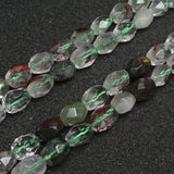 Green & Clear Ghost Quartzs Beads for Jewelry Making 15''