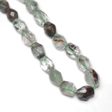 Green & Clear Ghost Quartzs Beads for Jewelry Making 15''