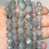 Gray Labradorite Stone Beads Round Loose Spacer Beads for Jewelry Making