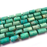 Faceted Green Amazonite Stone Beads for Jewelry Making