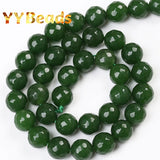 Faceted Green Jades Stone Beads for Jewelry Making DIY 8-10mm