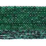 Faceted Green Jade Stone Beads for Jewelry Making Bracelet 2 3 4mm