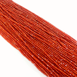 Faceted Green Red Agate Tiny Stone Beads 2/3/4MM DIY Jewelry