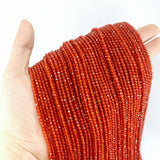 Faceted Green Red Agate Tiny Stone Beads 2/3/4MM DIY Jewelry