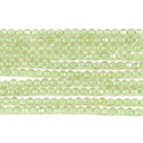 Green Zircon Beads Cubic Zirconia Rhinestone Spacer Beads 15''