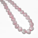 Heart Shape Rose Quartz Beads for Bracelets 15'' DIY Jewelry Making
