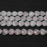 Heart Shape Rose Quartz Beads for Bracelets 15'' DIY Jewelry Making