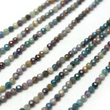 Faceted Indian Agates Gem Tiny Beads 2 3 4mm Loose Stone for DIY Jewelry Making