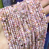 Natural Faceted Jades Agates Amazonite Quarts Stone Round Beads 2 3 4mm