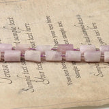 Faceted Kunzite Stone Beads Column Shape 7.5inch