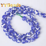 Faceted Lapis Dzi Agates Beads 8mm Tibetan Mystical Spacer Loose Beads