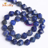 Faceted Lapis Lazuli Loose Stone Beads for Jewelry Making