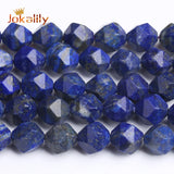 Faceted Lapis Lazuli Loose Stone Beads for Jewelry Making