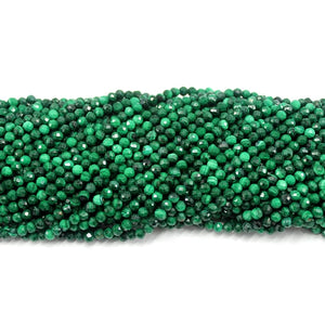 Natural Faceted Malachite Beads 2/3/4MM DIY Jewelry Making