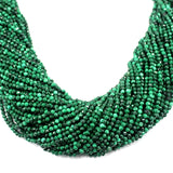 Natural Faceted Malachite Beads 2/3/4MM DIY Jewelry Making