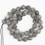 Faceted Map Jaspers Stone Beads Round Loose Spacer Beads 6 8 10mm