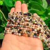 Faceted Mix Gems Stone Beads for Jewelry Making 15'' 3 4mm