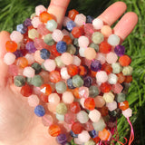 Faceted Mixed Stone Beads for Jewelry Making Bracelet Necklace 6-10mm