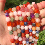 Faceted Mixed Stone Beads for Jewelry Making Bracelet Necklace 6-10mm