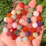 Faceted Mixed Stone Beads for Jewelry Making Bracelet Necklace 6-10mm