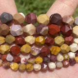 Natural Faceted Mookaite Stone Beads Round Spacer 6/8/10mm