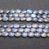 Gray Labradorite Beads for Jewelry Making 15'' DIY Necklace Bracelet Women Gift