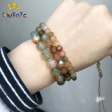 Faceted Peacock Agate Beads Loose Stone for Jewelry Making 15'' Strands