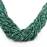 Faceted Phoenix Chrysocolla Seed Beads 2/3/4MM High Loose Round Beads
